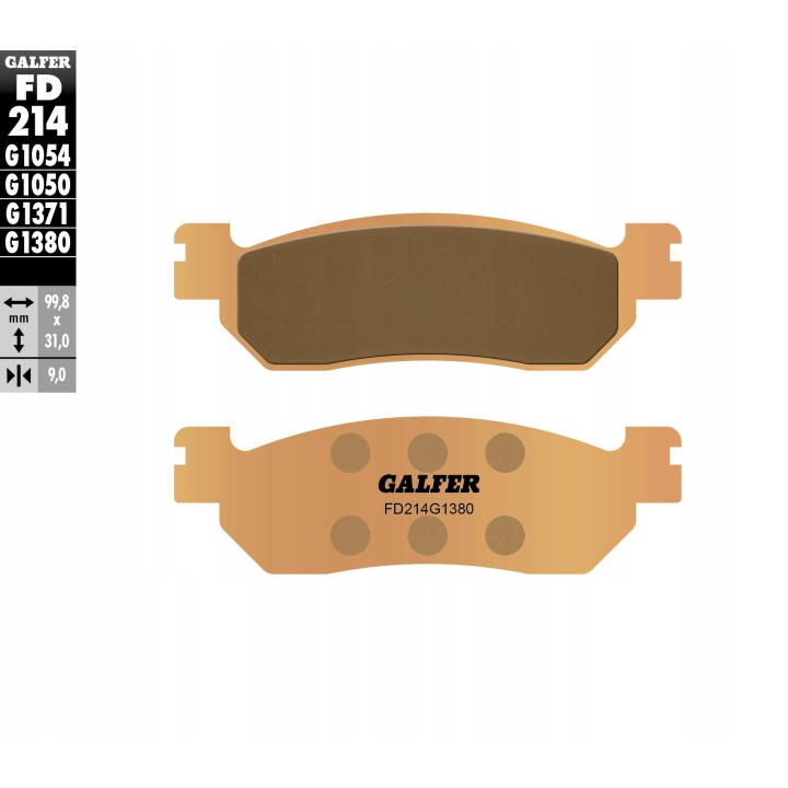 BRAKE PADS KH275 SINTER METALLIC SCOOTER