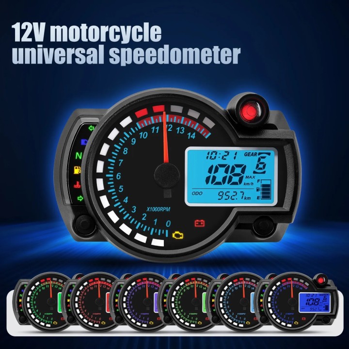 Universalus moto spidometras