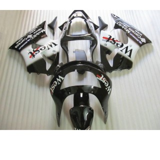 Kawasaki ZX6R 1998 1999 black west Fairings bodywork