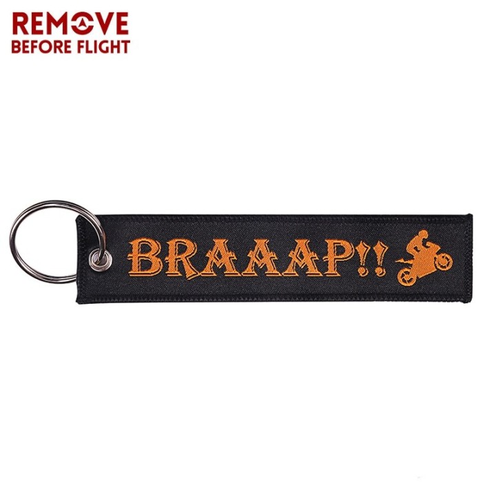 1PC Motorcycle Keychain Car Accessories Woven