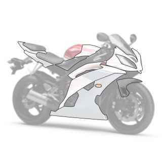 Yamaha YZF-R6 08-14 plastikų komplektas