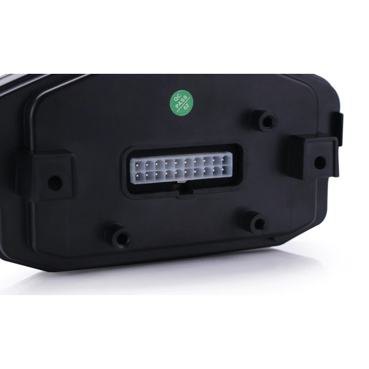 Universalus LCD LED moto spidometras