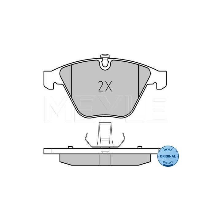 BMW 5 E60/ E61 Stabdžių kaladėlės 025 237 3217 MEYLE