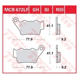 BRAKE PADS TRW BMW HONDA YAMAHA KTM