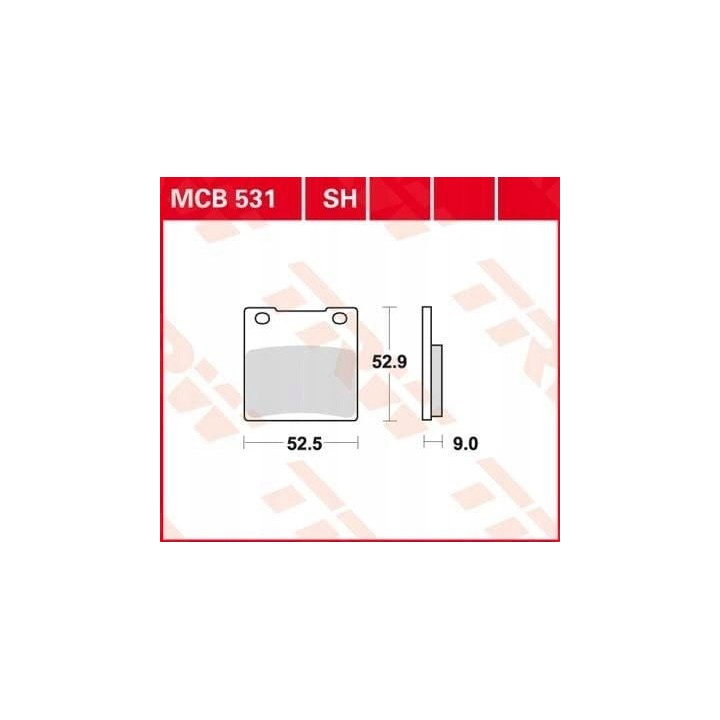 BRAKE PADS TRW KAWASAKI SUZUKI MCB531SH