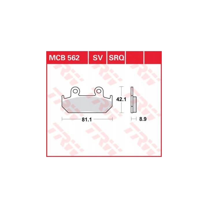 BRAKE PADS TRW KAWASAKI SUZUKI MCB562