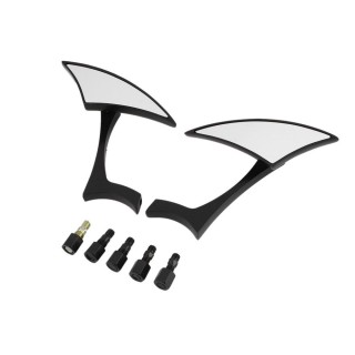 2Pcs Custom Black 8-10MM Blade Side Mirror