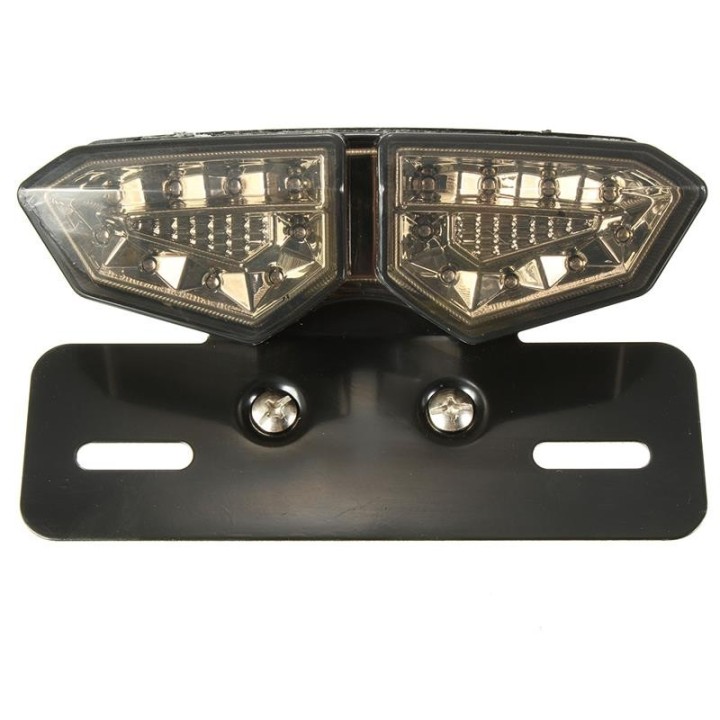 Motorcycle 12V LED Taillight Turn Signal Rear Brake License Plate
